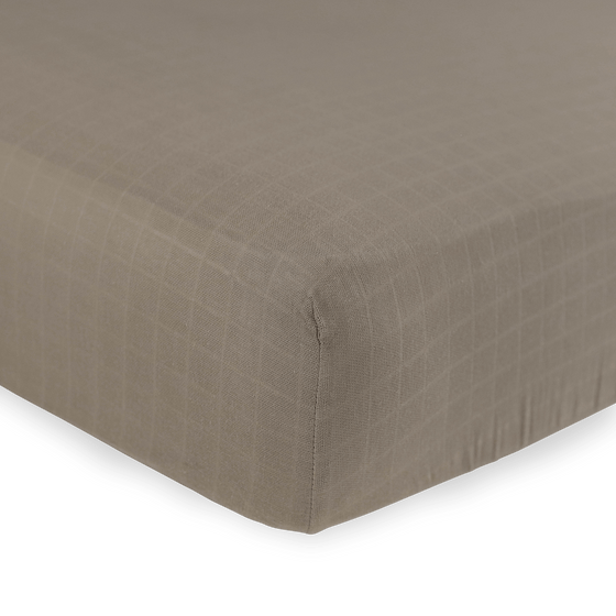 Organic Cotton Muslin Crib Sheet - Driftwood - Crib Sheet - Driftwood
