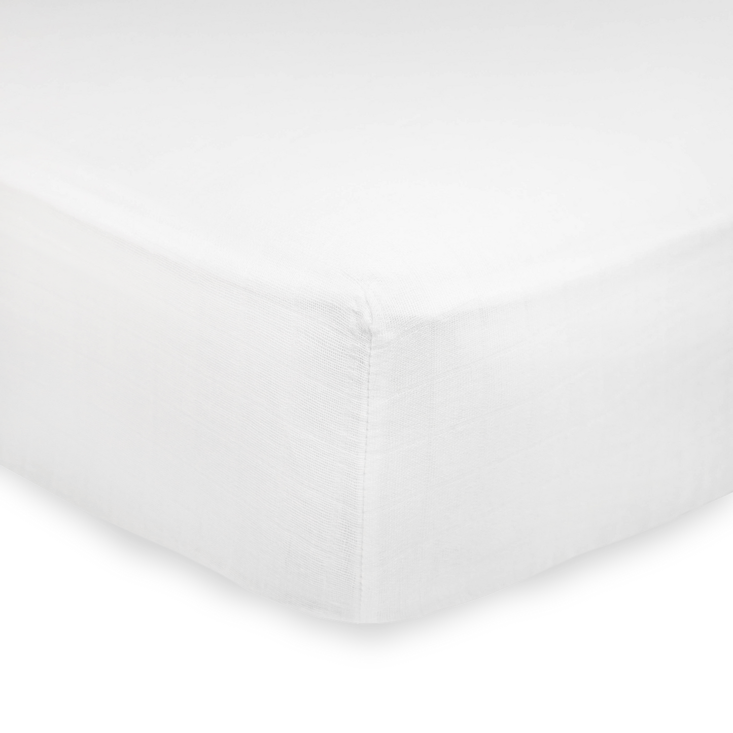Organic Cotton Muslin Crib Sheet - White - Crib Sheet - White