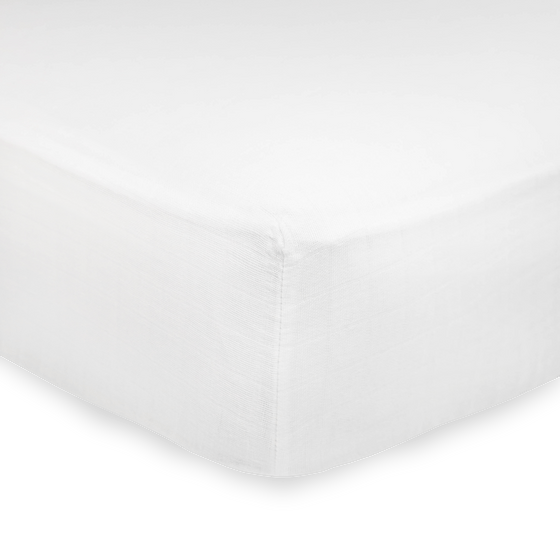 Organic Cotton Muslin Crib Sheet - White - Crib Sheet - White