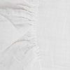 Organic Cotton Muslin Crib Sheet - White - Crib Sheet - White