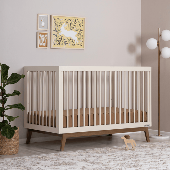 Soho 3 - in - 1 Convertible Crib - cribs - Almond Milk/Walnut