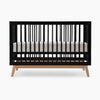 Soho 3 - in - 1 Convertible Crib - cribs - Black + Natural