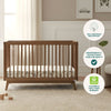 Soho 3 - in - 1 Convertible Crib - cribs - Walnut
