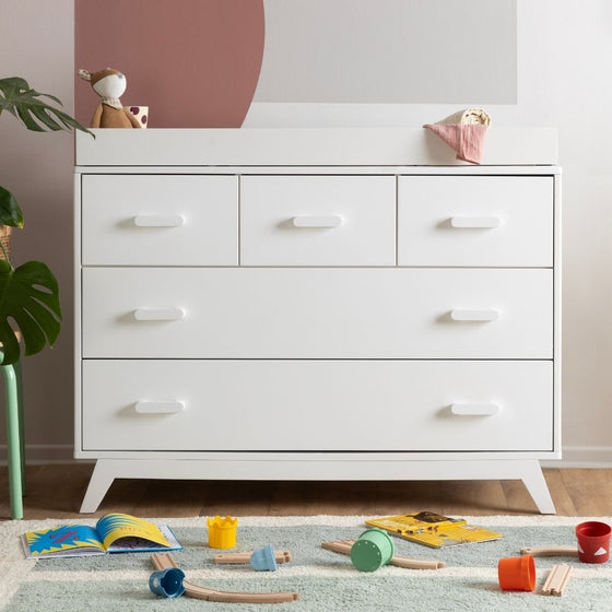 Soho 5 - Drawer Nursery Dresser - dresser - white