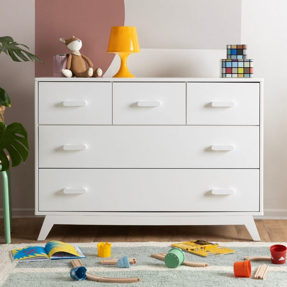 Soho 5 - Drawer Nursery Dresser - dresser - white