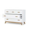 Soho 5 - Drawer Nursery Dresser - dresser - white + walnut