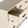 Soho 5 - Drawer Nursery Dresser - dresser - white + walnut