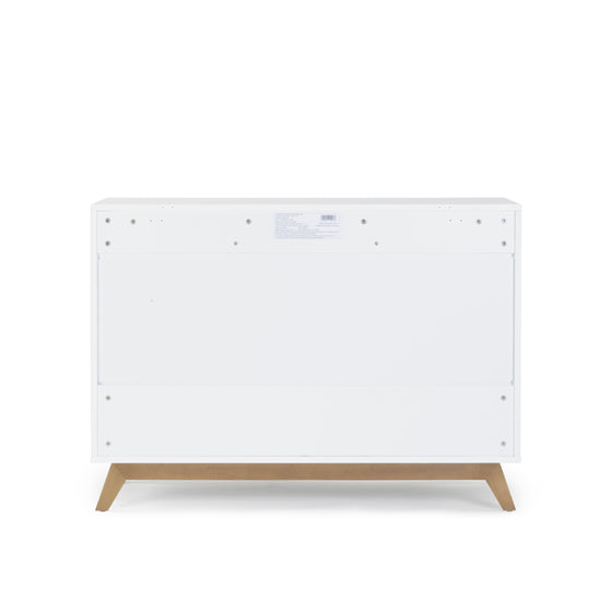 Soho 5 - Drawer Nursery Dresser - dresser - white + walnut