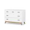 Soho 5 - Drawer Nursery Dresser - dresser - white + walnut