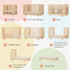 Spirit 8 - in - 1 Convertible Crib - Natural