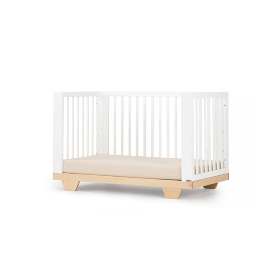 Spirit 8-in-1 Convertible Crib - White + Natural