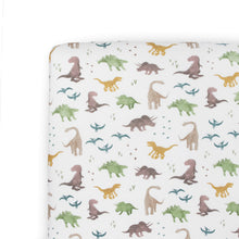  Stretch Knit Crib Sheet - Dino Pals - Crib Sheet - Dino Pals