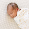 Stretch Knit Crib Sheet - Tan Gingham - Crib Sheet - Tan Gingham