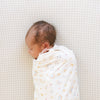 Stretch Knit Crib Sheet - Tan Gingham - Crib Sheet - Tan Gingham