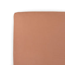  Stretch Knit Crib Sheet - Terracotta - Crib Sheet - Terracotta