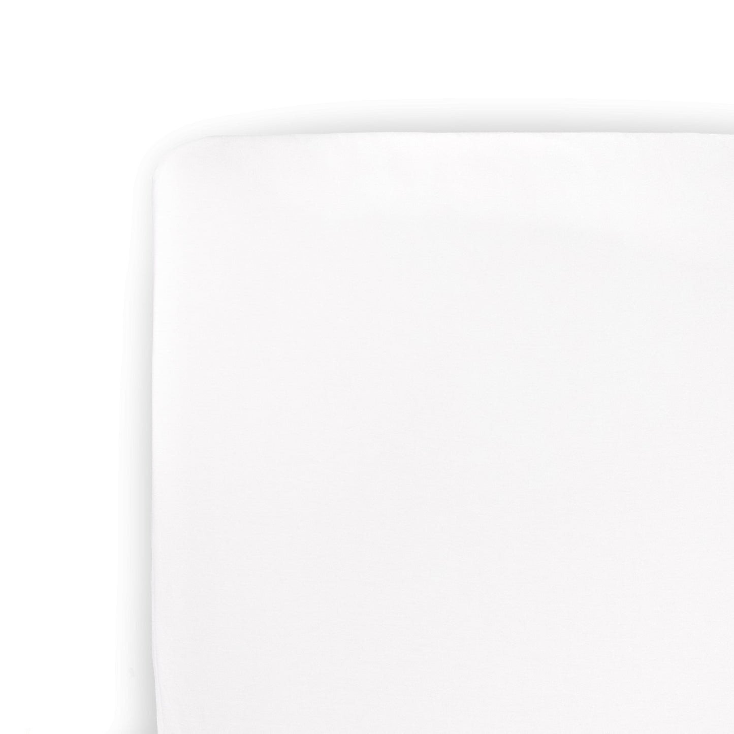 Stretch Knit Crib Sheet - White - Crib Sheet - White
