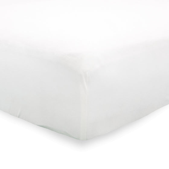 Stretch Knit Crib Sheet - White - Crib Sheet - White