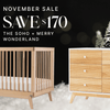 The Soho + Merry Wonderland - Bundle - Soho 3 - in - 1 Convertible Crib / White - Merry 6 - Drawer Dresser / Default Title