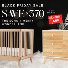  The Soho + Merry Wonderland - Bundle - Soho 3 - in - 1 Convertible Crib / White - Merry 6 - Drawer Dresser / Default Title - dadada gift card / $50.00