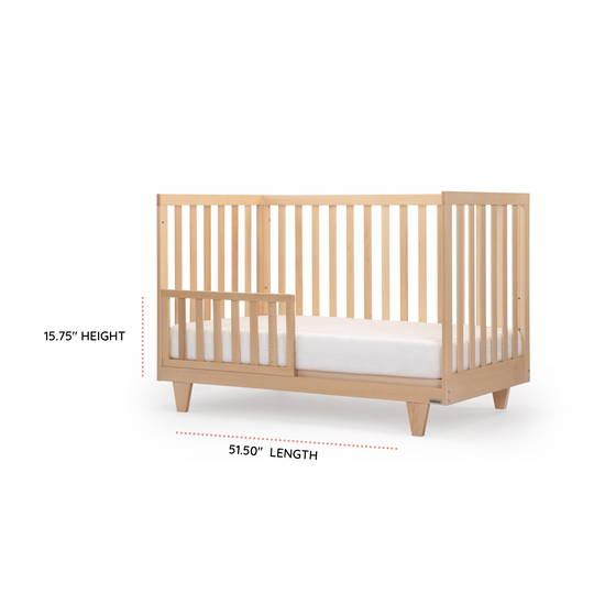 Cambridge 3-in-1 Convertible Crib (Toddler Rail Included)